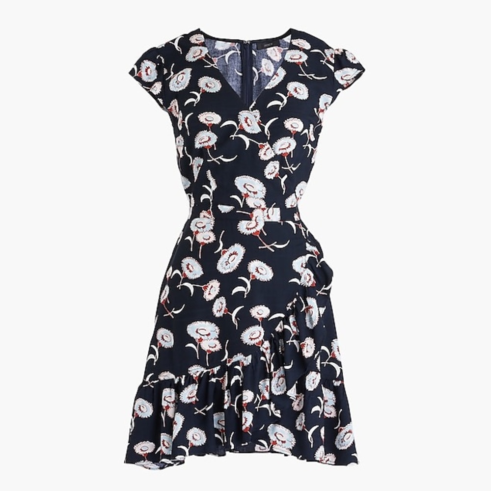 J.Crew Mercantile faux-wrap mini dress